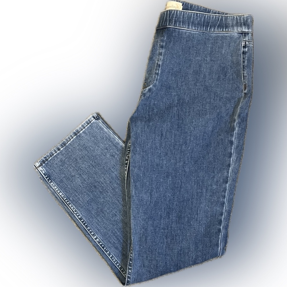 Soft Surroundings Ultimate Denim Pull-On Slim Leg Jeans size XL